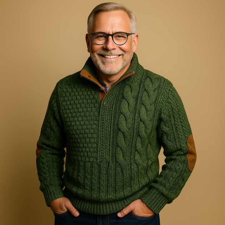 Saela & Co – Verfijnde Sweatshirt met Hoge Hals