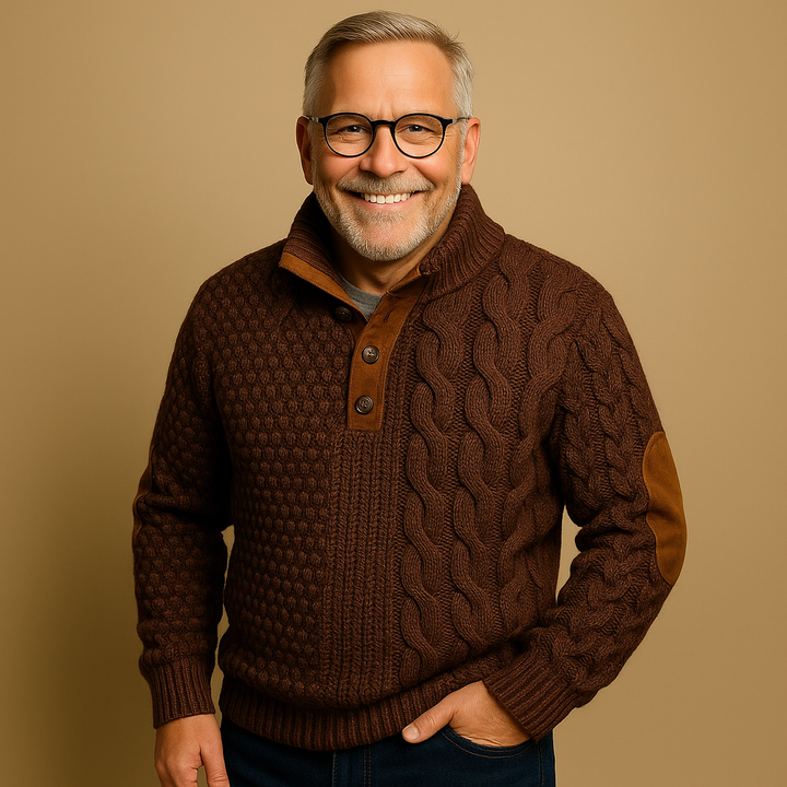Saela & Co – Verfijnde Sweatshirt met Hoge Hals