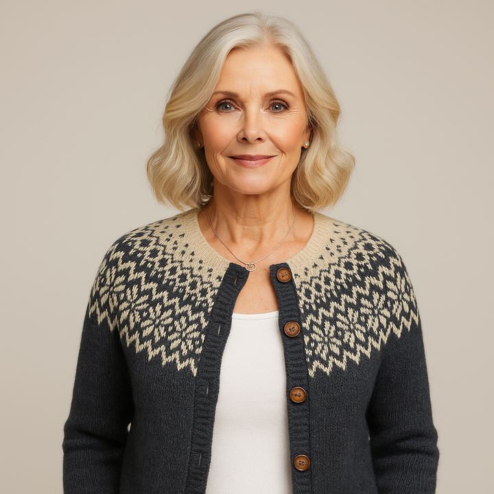 Saela & Co – Klassiek Vintage Wollen Gebreid Vest