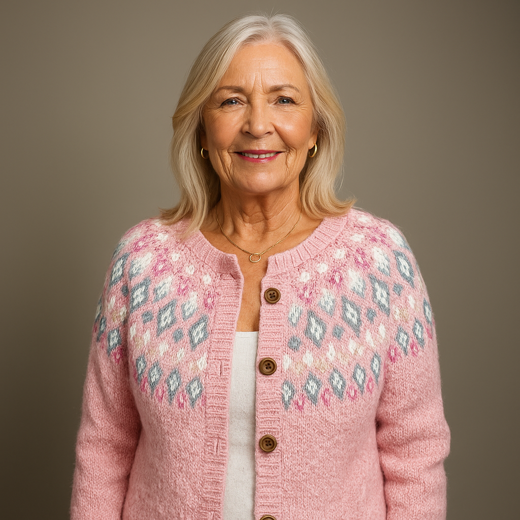 Saela & Co – Gezellig Roze Wollen Vest