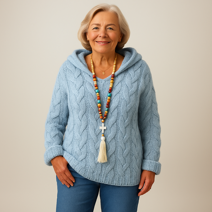 Saela & Co – Gezellige en Stijlvolle Gebreide Hoodie