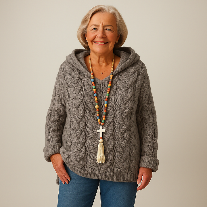 Saela & Co – Gezellige en Stijlvolle Gebreide Hoodie