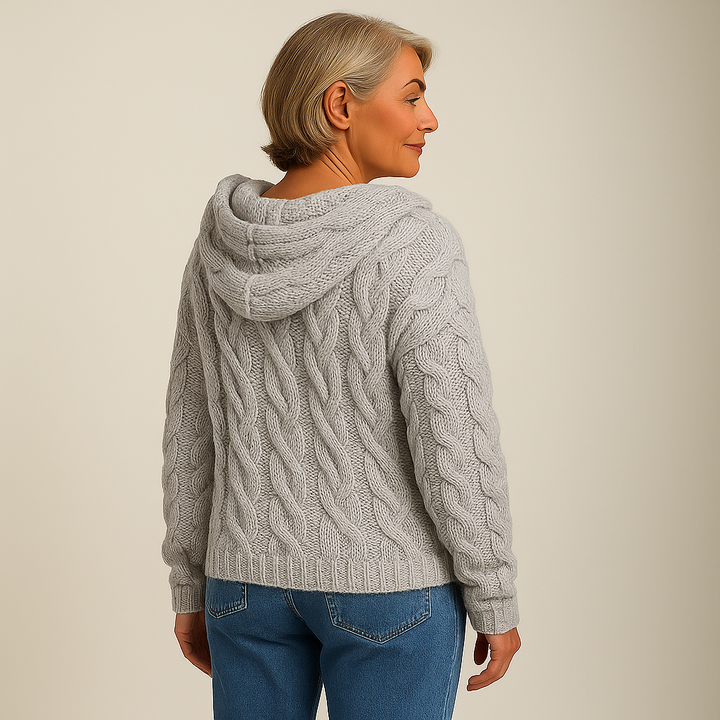 Saela & Co – Gezellige en Stijlvolle Gebreide Hoodie