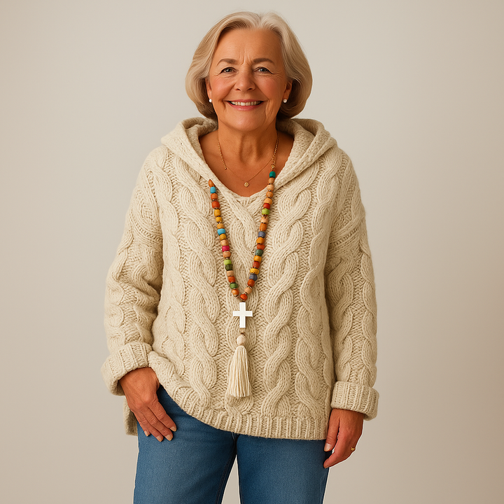 Saela & Co – Gezellige en Stijlvolle Gebreide Hoodie