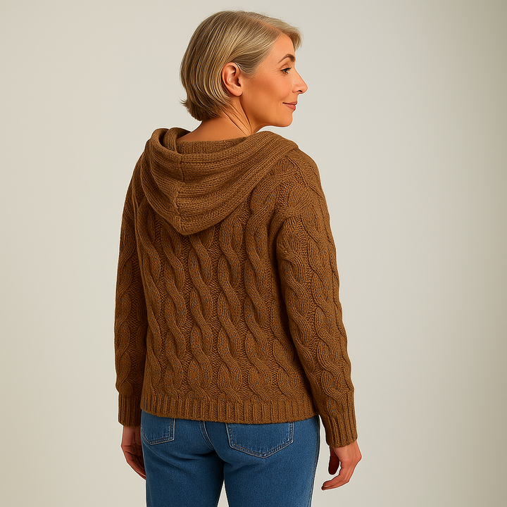 Saela & Co – Gezellige en Stijlvolle Gebreide Hoodie
