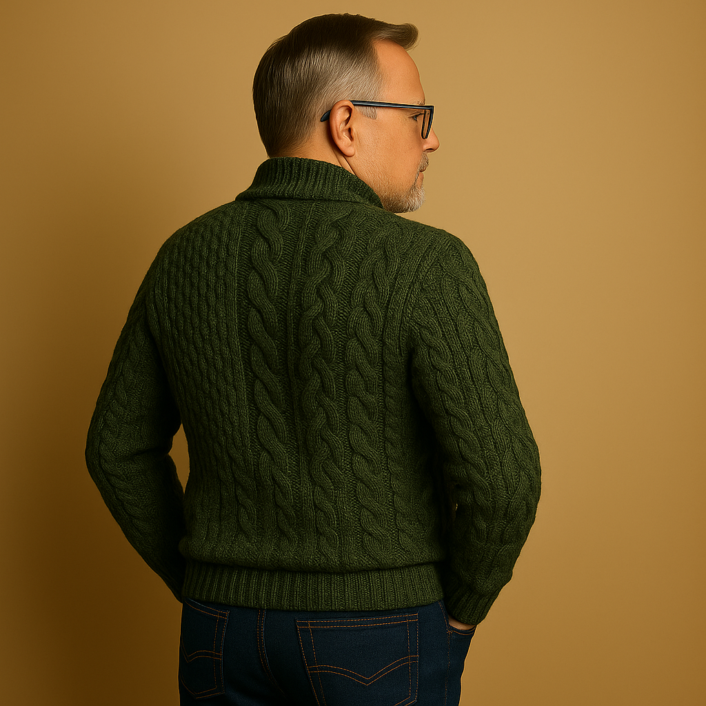Saela & Co – Verfijnde Sweatshirt met Hoge Hals