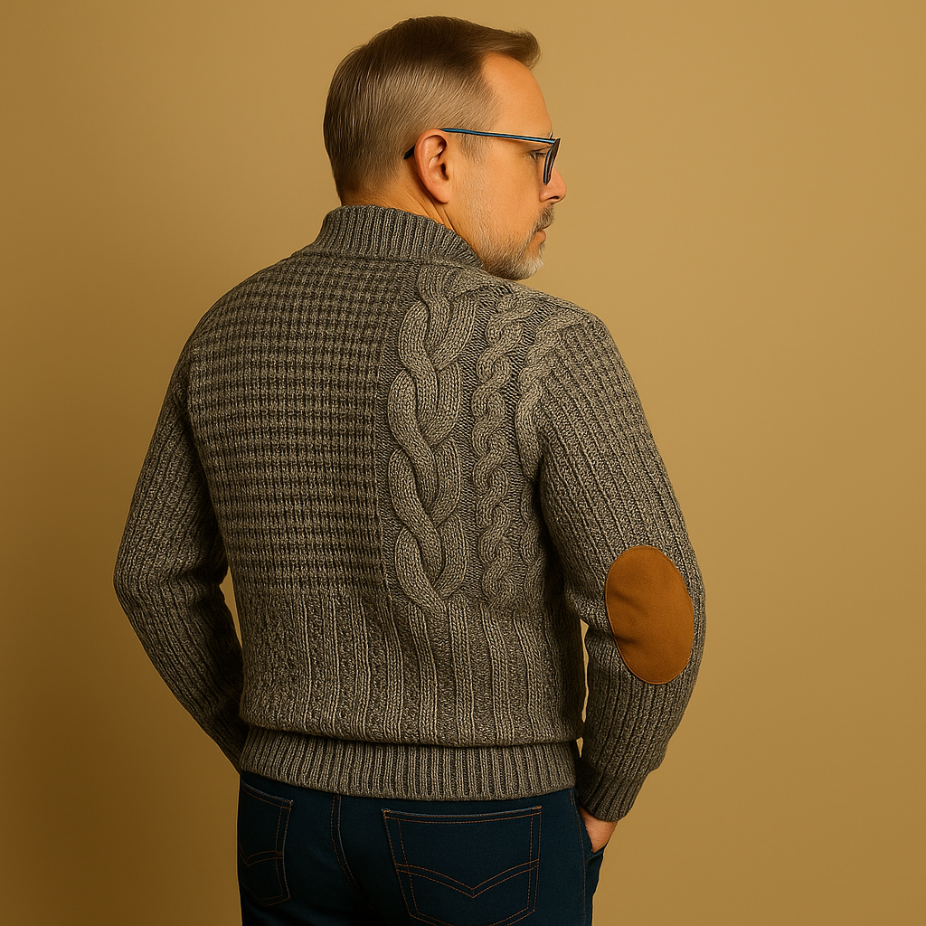 Saela & Co – Verfijnde Sweatshirt met Hoge Hals