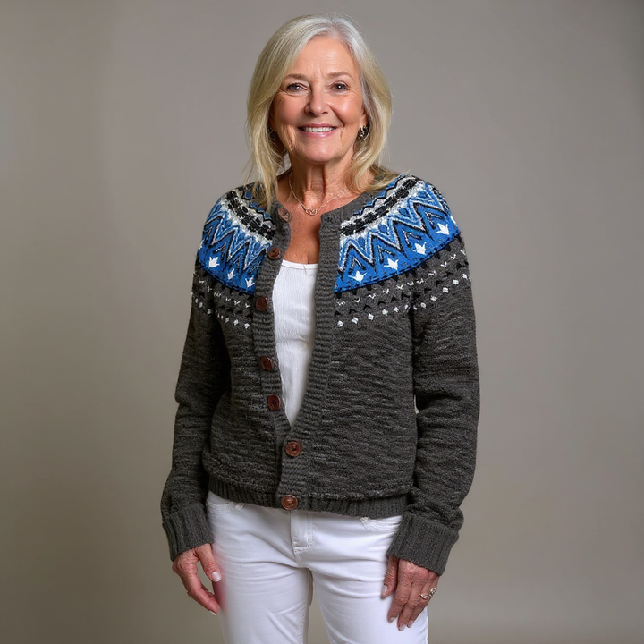Saela & Co – Retro IJslands Wollen Vest
