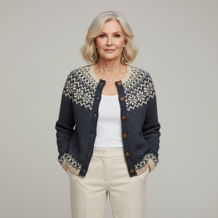 Saela & Co – Klassiek Vintage Wollen Gebreid Vest