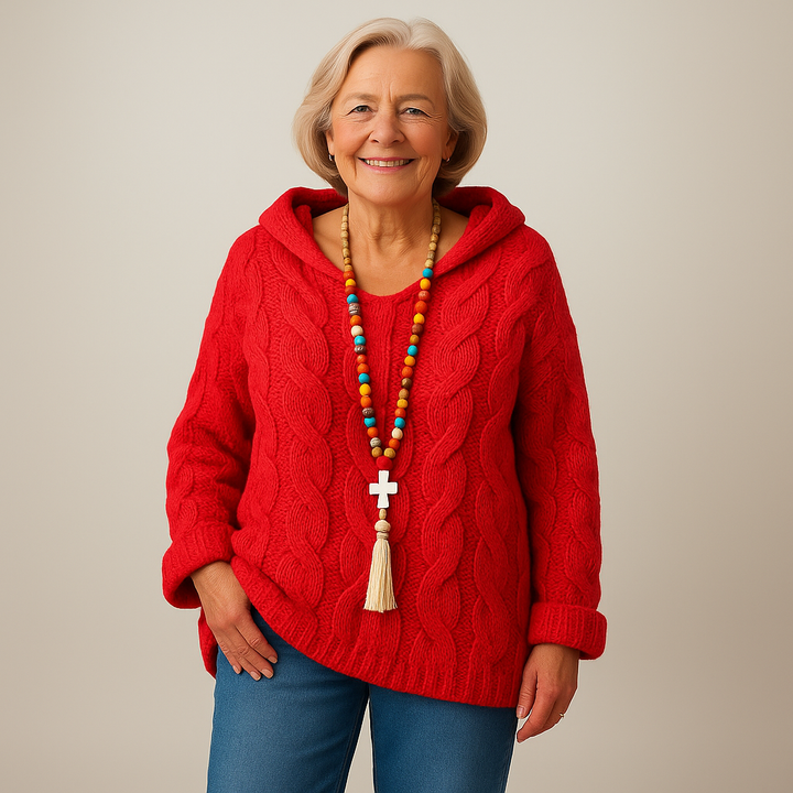 Saela & Co – Gezellige en Stijlvolle Gebreide Hoodie